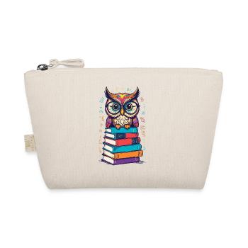 Books Owl Enthusiastic Bookworm Cuter - Organic Pouch - nature - Front