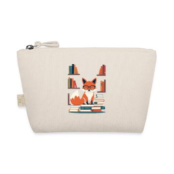 Cute Book Lover Funny Books Design - Organic Pouch - nature - Front