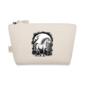 Unicorn Unicorns Fairy Tale Horse Horses Forest - Organic Pouch - nature - Front