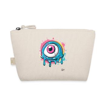 The cool paint splash eye - Organic Pouch - nature - Front