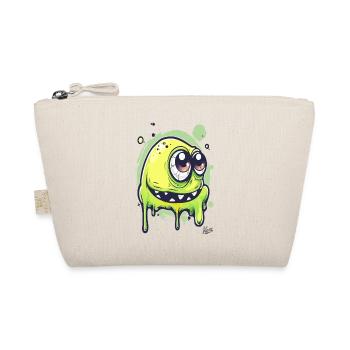 Funny Slime Monster - Organic Pouch - nature - Front