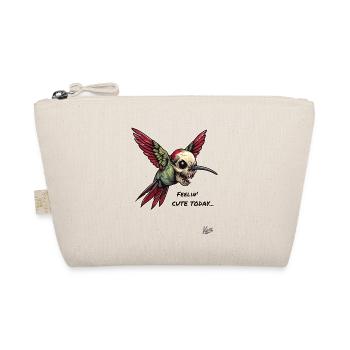 Goblin-Kopf-Schädel: Kolibri fühlt sich süß - Bio-Täschchen - Natur - Vorne