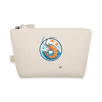 Ocean waves and bubbles: shrimp with style - Organic Pouch - nature - Front