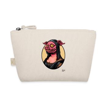 Le portrait de Mona, le cochon zombie Lisa - Trousse biologique - nature - Devant