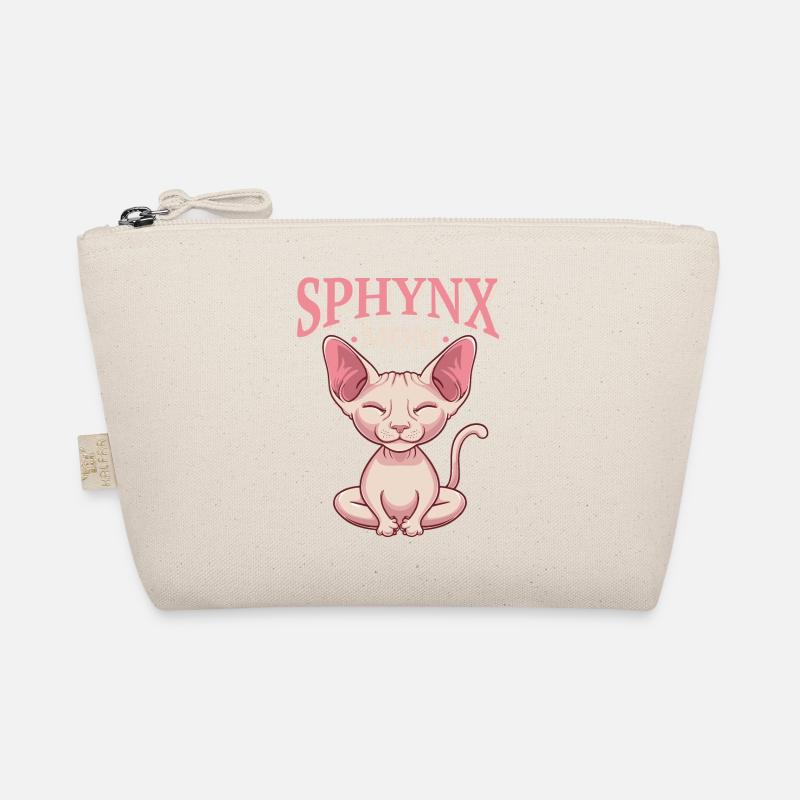 Sphynx Katzen Mama, Katzenliebhaber Nacktkatze - Bio-Täschchen - Natur