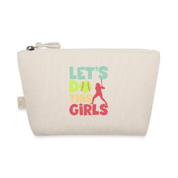 Let’s Do This Baseball Softball Filles - Trousse biologique - nature - Devant