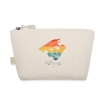 Mallorca holidays Balearic Islands retro vintage design - Organic Pouch - nature - Front