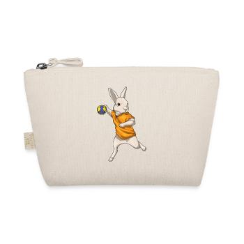 Rabbit Handball Player Handball - Organic Pouch - nature - Front