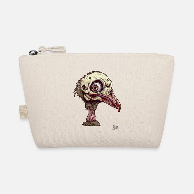 Zombie Straußenvogel Vogel Bio-Täschchen