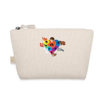 Empreintes De Pattes Coeur Avec Des Animaux Et Leurs Pattes Drôle - Trousse biologique - nature - Devant