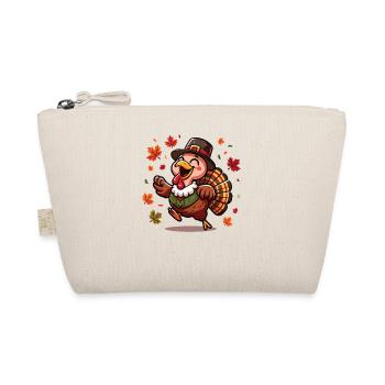 Happy Thanksgiving Truthahn Herbst - Bio-Täschchen - Natur - Vorne