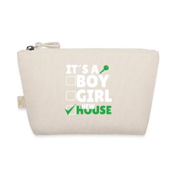 It's A Boy Girl New House - Organic Pouch - nature - Front