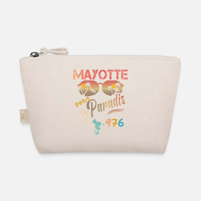 gift idea graphic design map of Mayotte 976 Organic Pouch