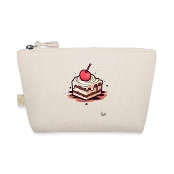 Gâteau au chocolat et aux noix avec cerise sur le dessus - Trousse biologique - nature - Devant