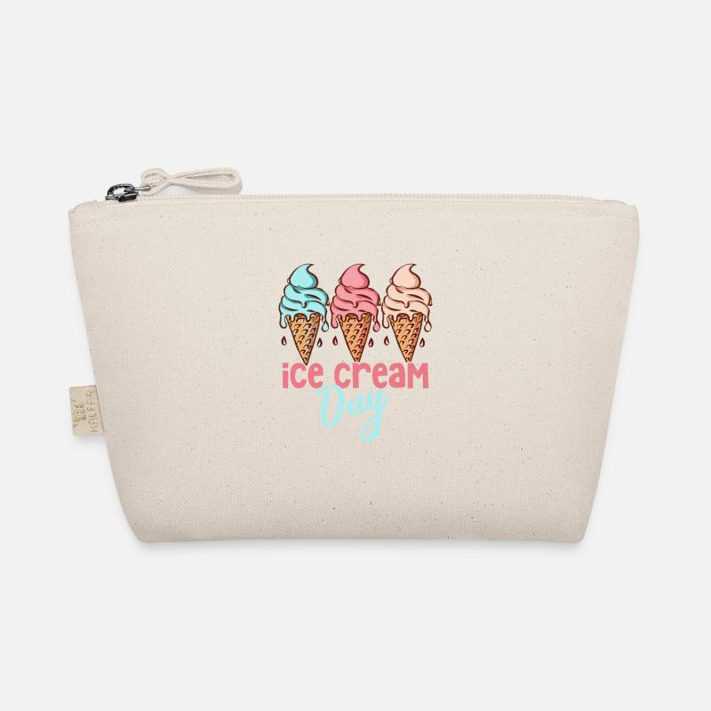Ice Cream Day Cone Scoop Summer Organic Pouch