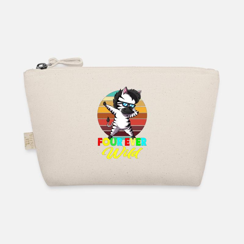 Fourever Wild Zebra 4 ever Wild Wildnis Afrika - Bio-Täschchen - Natur