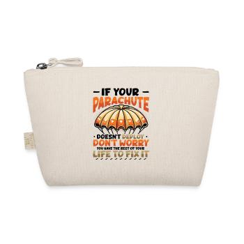 Funny skydiver - Organic Pouch - nature - Front