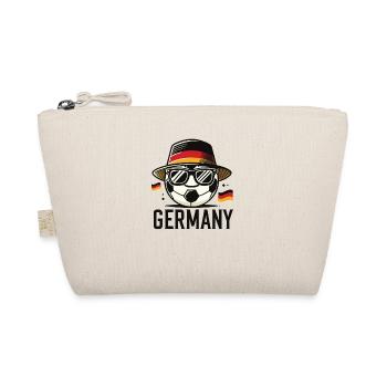 Soccer Ball with Germany Flag Funny Ball - Organic Pouch - nature - Front