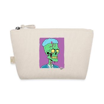 Grüner Zombie Punk Totenkopf Manager - Bio-Täschchen - Natur - Vorne