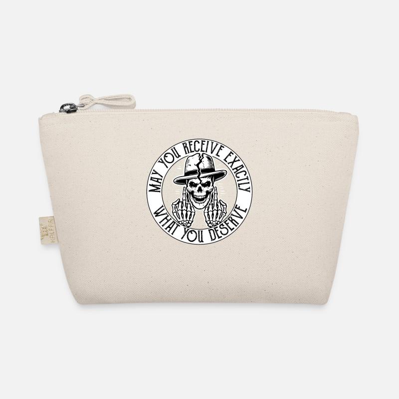 Edgy Skeleton Design - Schwarzer Humor Statement Art Bio-Täschchen