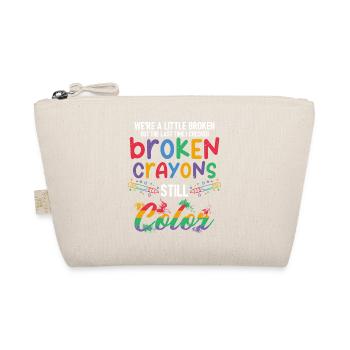 Broken Crayons Still Color Mental Health Awareness - Bio-Täschchen - Natur - Vorne