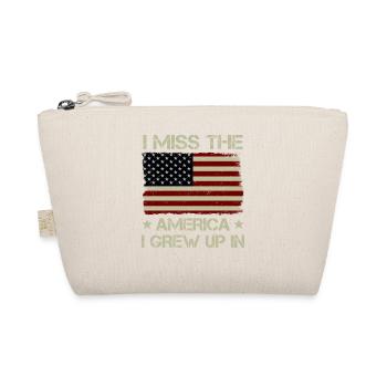Vintage I Miss The America I Grow Up In American - Bio-Täschchen - Natur - Vorne