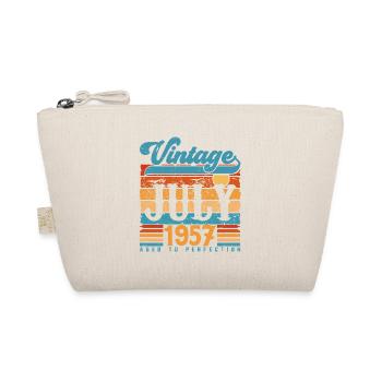Juli 1957, Juli 1957 Geburtstagsgeschenk. - Bio-Täschchen - Natur - Vorne