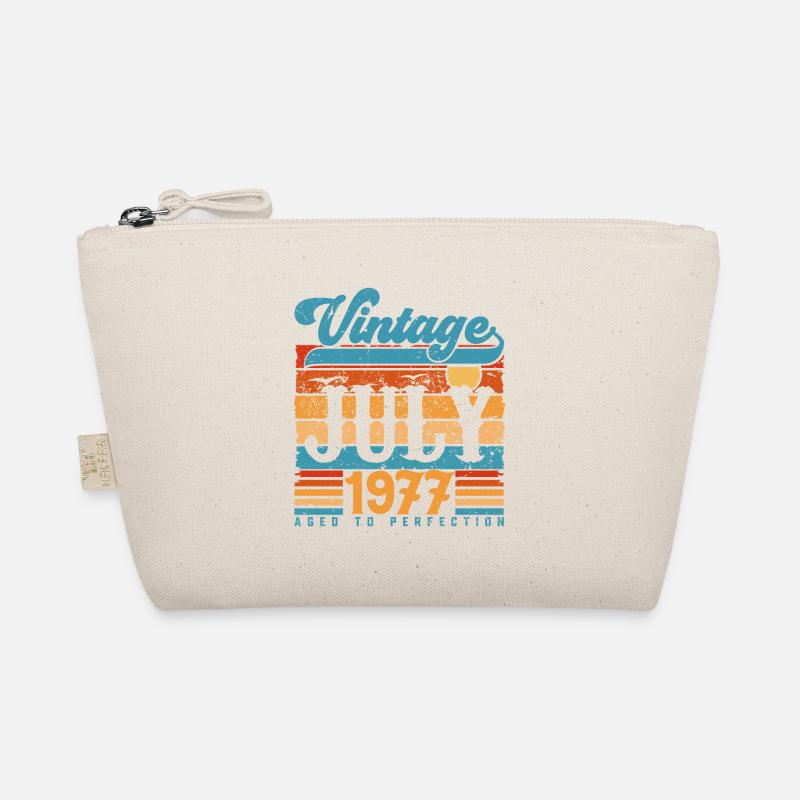 July 1977, July 1977 Birthday Gift. Organic Pouch