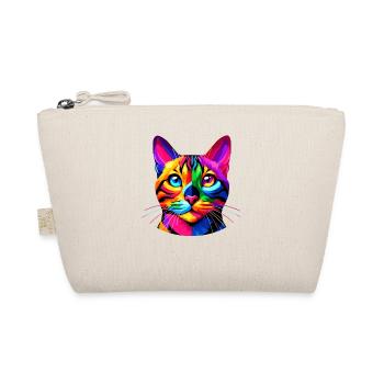 Chat Pop Art Coloré du Bengale - Trousse biologique - nature - Devant