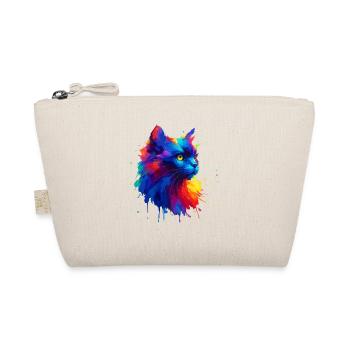 Colorful Splash Art Bombay Cat - Organic Pouch - nature - Front