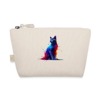 Colorful Splash Art Bombay Cat - Organic Pouch - nature - Front