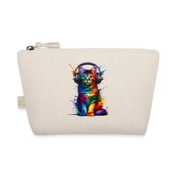 Colorful Splash Art Headphones Chausie Jungle Curl - Organic Pouch - nature - Front