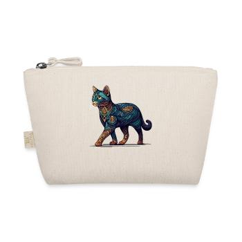 Mandala Art Chausie Jungle Curl Cat - Organic Pouch - nature - Front