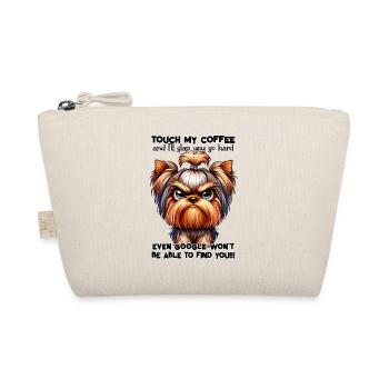 Funny Yorkshire Terrier Coffee shirt, sarcasm - Organic Pouch - nature - Front