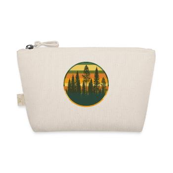Sunset Forest Nature Outdoors Retro 80s Vibe 2 - Bio-Täschchen - Natur - Vorne