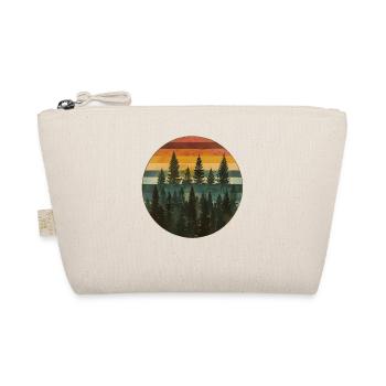 Sunset Forest Nature Outdoors Retro 80s Vibe 6 - Bio-Täschchen - Natur - Vorne