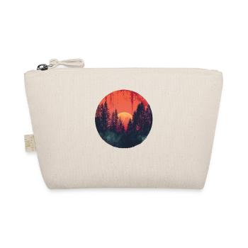 Sunset Forest Silhouette Extérieur Rétro Ambiance Années 80 - Trousse biologique - nature - Devant