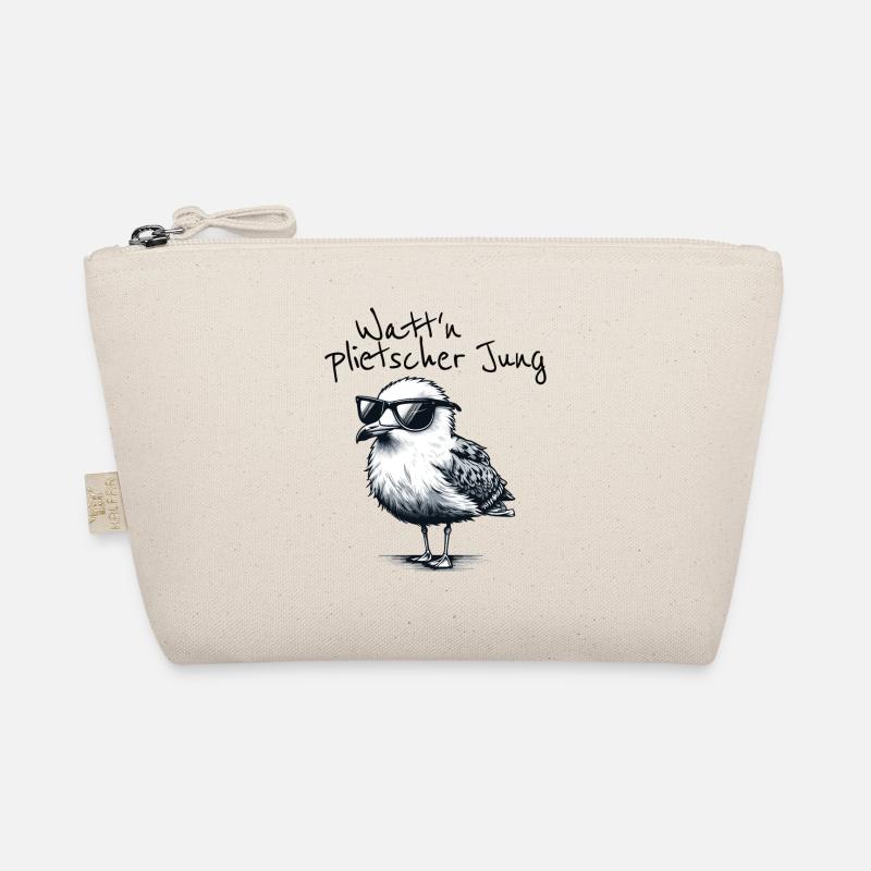 Watt'n plietscher Jung Norddeutsche Möwe Spruch Organic Pouch