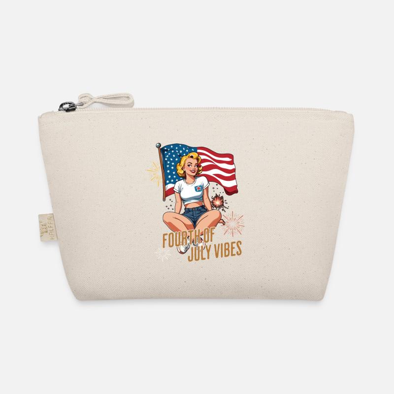 4th of July Independence American Sentiment Organic Pouch