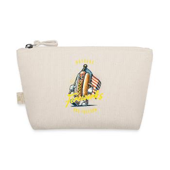 Hot Dogs Fireworks Freedom Retro Vintage Design - Organic Pouch - nature - Front