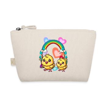 Rainbow Chickens Chick Chicken Heart Spring Child - Trousse biologique - nature - Devant