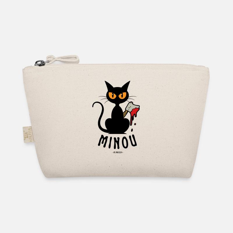 KITTY with the AXE! - Organic Pouch - nature
