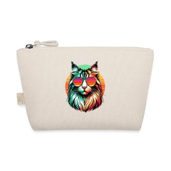 Retro Sunset Sunglasses American Bobtail Bobtails - Organic Pouch - nature - Front