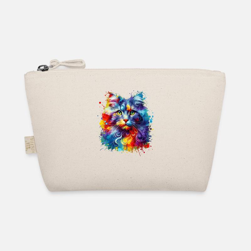 Bunte Splash Art American Curl Bio-Täschchen