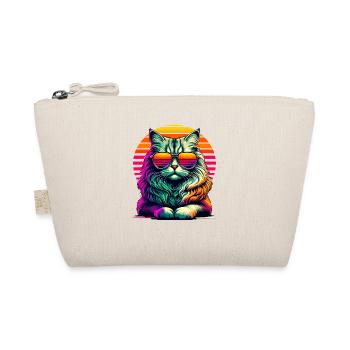 Retro Sunset Sunglasses American Curl - Organic Pouch - nature - Front