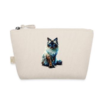 Polygon Art Balinesische Katze Langhaarige Siamkatze - Bio-Täschchen - Natur - Vorne