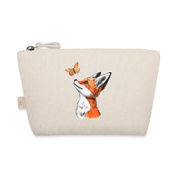 Fox with Butterfly - Organic Pouch - nature - Front