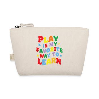 Funny Play is my Favorite Way to Learn Teacher pae - Organic Pouch - nature - Front