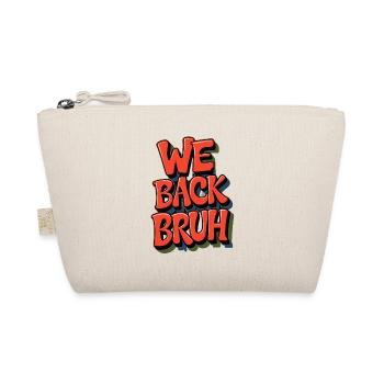 Cheerful Retro Greeting Design - Organic Pouch - nature - Front