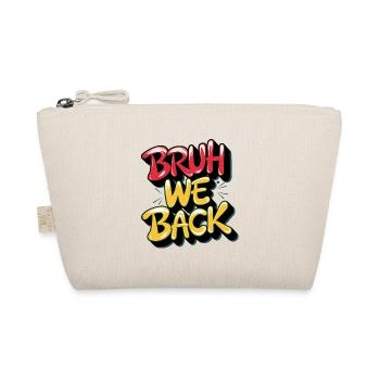 Pronunciation and Retro Style Text Design - Organic Pouch - nature - Front